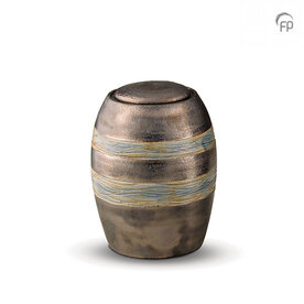 Keramische urn Pottery Bonny metallic en jade groen medium | fp-KU 306 M