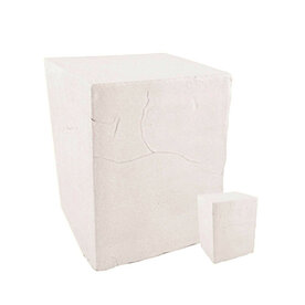 Keramische urn Ceramic Art mini blok 0.1 L wit cr&egrave;me | ds- CAB05 mini