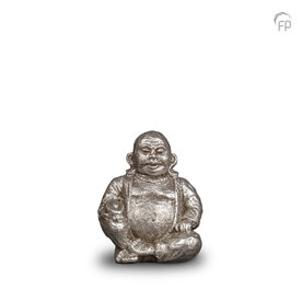 Keramische urn zilverlaag Geert Kunen Boeddha keepsake | fp-UGK 103 K