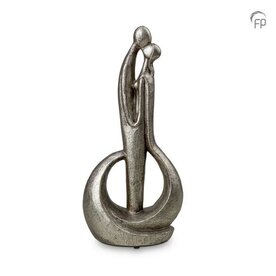Keramische urn zilverlaag Geert Kunen Forever means a lot | fp-UGKS 503