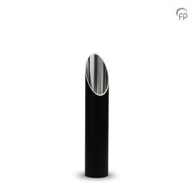 Stijlvolle aluminium design urn voor tuin of terras zwart klein  | fp-CGS 001 S