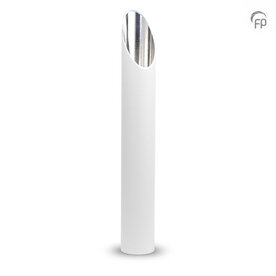 Stijlvolle aluminium design urn voor tuin of terras wit groot  | fp-CGS 002 L
