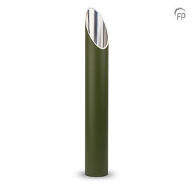 Stijlvolle aluminium design urn voor tuin of terras olijfgroen groot  | fp-CGS 006 L
