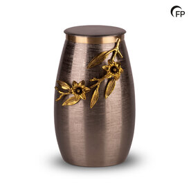 Metalen urn Terrybear mat Zilver Eternal Bloom-collectie | fp-HU 145