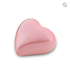 Metalen urn exclusieve FP-Originals collectie Odyssee hart pastel roze keepsake | fp-FPU 126