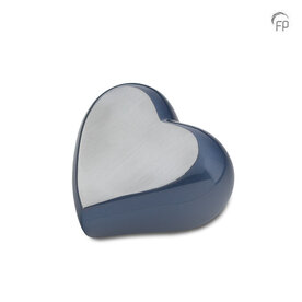 Metalen urn exclusieve FP-Originals collectie Odyssee hart blauw keepsake | fp-FPU 133