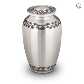 Metalen urn klassiek model in zilverkleur en zwart| fp-HU 128