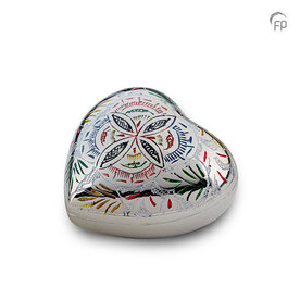 Metalen urn exclusieve FP-Originals collectie Terrybear hart meerdere kleuren keepsake | fp-HUH 001