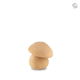 Elegante houten design urn Urna collectie paddenstoel keepsake | fp-WU 017 K