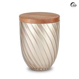 Glazen urn Memory Crystal Oak Serenity Cappuccino | fp-GU 501