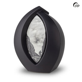 Keramische urn Forever Framed mat zwart  | fp-KU 110
