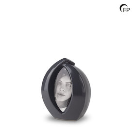Keramische mini urn Forever Framed mat donkergrijs  | fp-KU 113 S