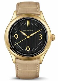 Gedenkhorloge met asruimte Memoria Amare  | mw-amare gold