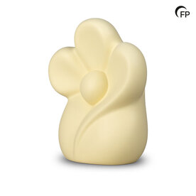 Keramische kinderurn Fiore di Vita pastelgeel | fp-KU 081