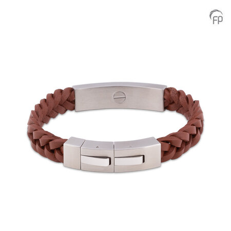 Armband Leder en RVS | fp-MOL 207