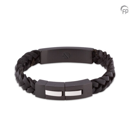Armband Leder en RVS | fp-MOL 208