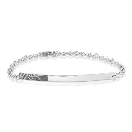 Plaatarmband met vingerafdruk 4 cm | sy-419 S-5 