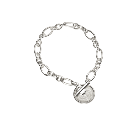 Schakelarmband met ronde bedel | tw-750
