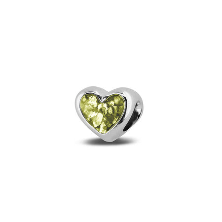 Zilveren bedel hart glad | sy-804 S