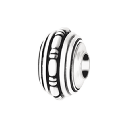 Kraal zilver met streng motief | tw-3004