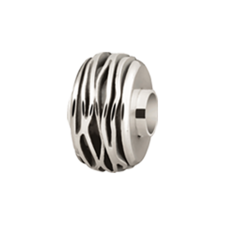 Bedel zilver met een wave motief | tw-3014