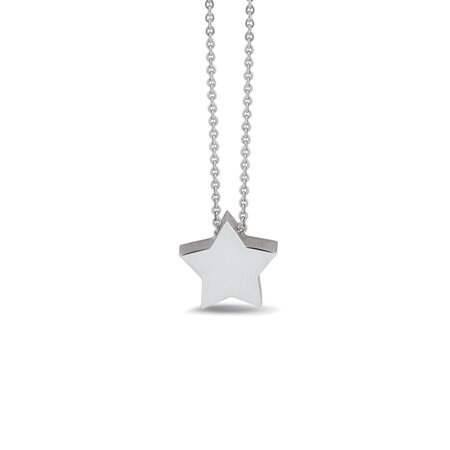 Zilveren hanger met een ster mini | sy-702 S