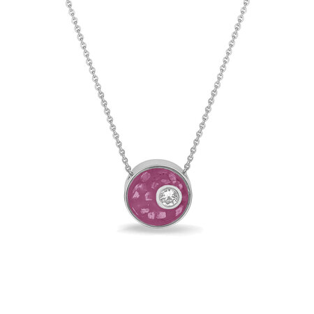 Zilveren ronde hanger mini met Zirkonia | sy-709 S