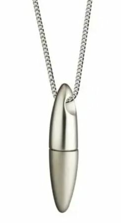 Zilveren hanger model Eclips mat/glans | tw-233