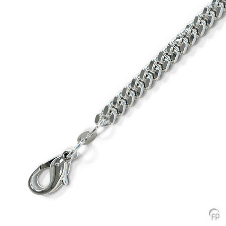 Zilveren  gourmet collier Atlantis Memorials 60 cm  | fp-10GC210.60