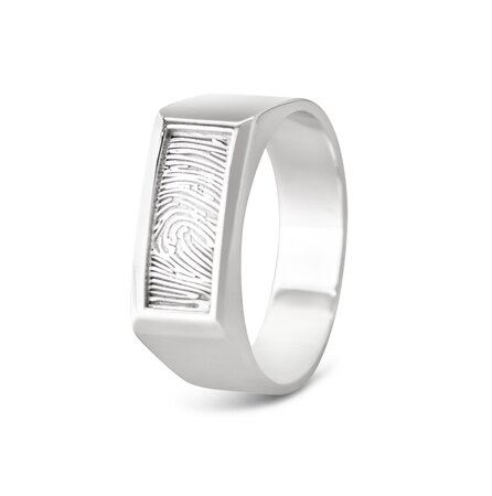 Zegelring rechthoekig met vingerafdruk | sy-460 S