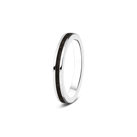 Zilveren aanschuif as ring  | sy-RG 046