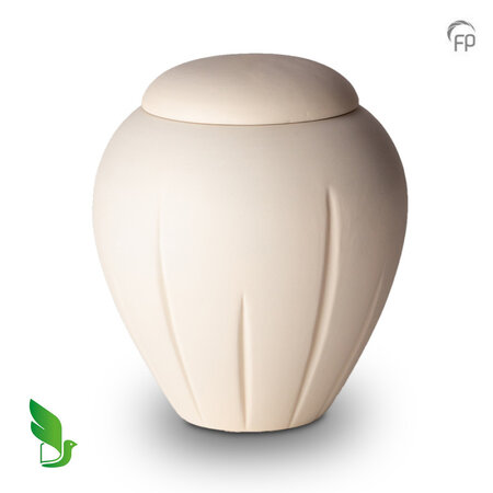 Puur natuur en biologisch afbreekbare urn Urnature beige | fp-BU 316