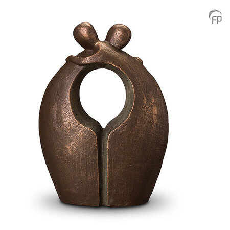 Keramische duo urn bronslaag Geert Kunen Afscheid | fp-UGK 014 D