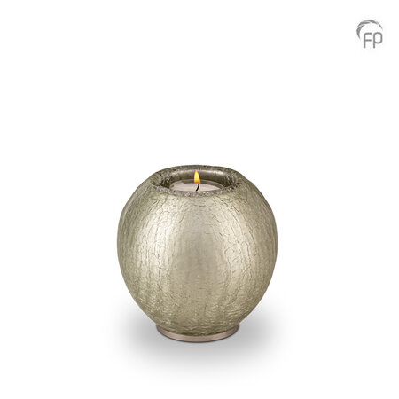 Glazen kaarsenhouder lichtgrijs | fp-GU 282
