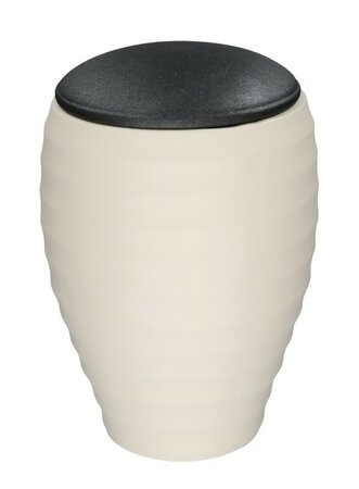 Urn van keramiek model Memoto wit en zwart | ds-CUDB-04