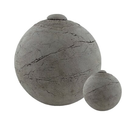 Keramische urn Ceramic Art groot bol 3L grijs | ds-CA13