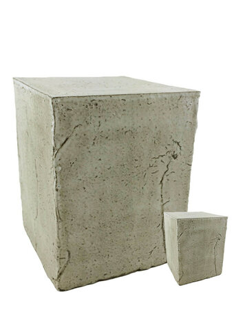 Keramische urn Ceramic Art mini blok 0.1 L groen grijs | ds- CAB06 mini
