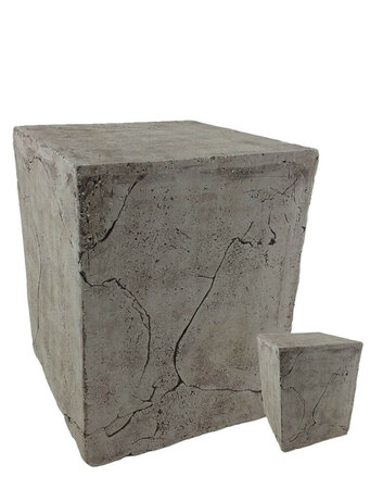 Keramische urn Ceramic Art mini blok 0.1 L grijs | ds- CAB08 mini