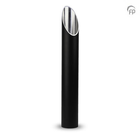 Stijlvolle aluminium design urn voor tuin of terras zwart groot  | fp-CGS 001 L