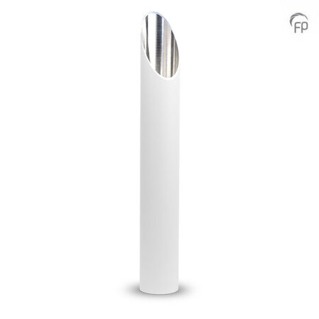 Stijlvolle aluminium design urn voor tuin of terras wit groot  | fp-CGS 002 L