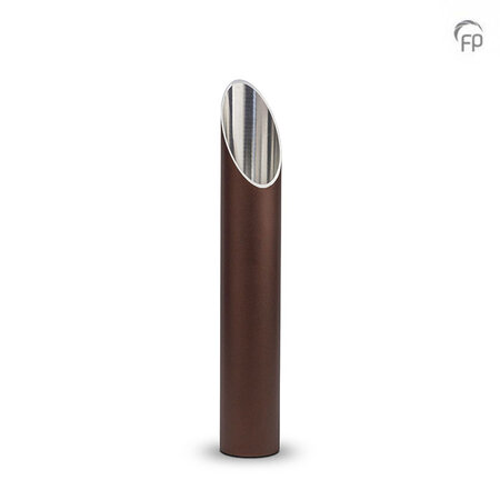 Stijlvolle aluminium design urn voor tuin of terras bronskleur medium  | fp-CGS 003 M