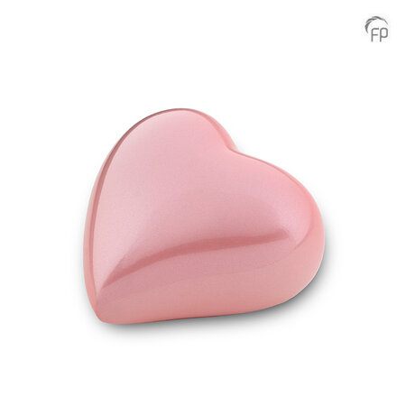 Metalen urn exclusieve FP-Originals collectie Odyssee hart pastel roze keepsake | fp-FPU 126