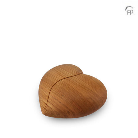 Elegante houten design urn Urna collectie gebroken hart keepsake | fp-WU 023 K