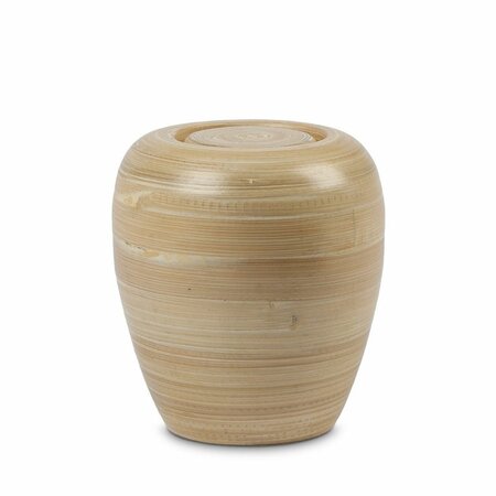 Stijlvolle mini urn van ecologisch hout bamboe 1 liter bruin | wd-USTBU231