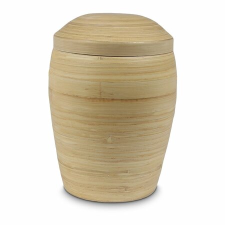 Stijlvolle urn van hout bamboe 5.5 liter Black Lined Blue | wd-UH19000