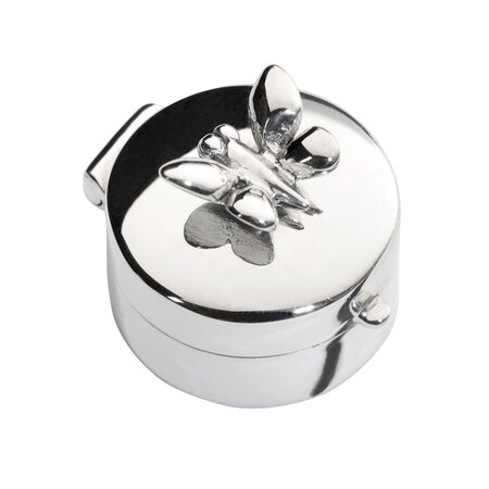 Kleine urn zilver met vlinder | sy-501 SV