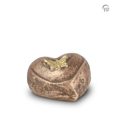 Troost urn keramisch vlinder op hart | fp-TU 006