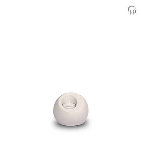 Porseleinen keepsake urn Lumos wit met waxinelichtje | fp-FPU 041 K