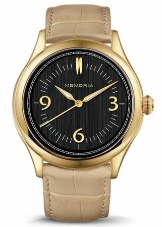 Gedenkhorloge met asruimte Memoria Amare  | mw-amare gold