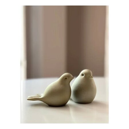 Glazen vogel Memory-line goud| er-U29G